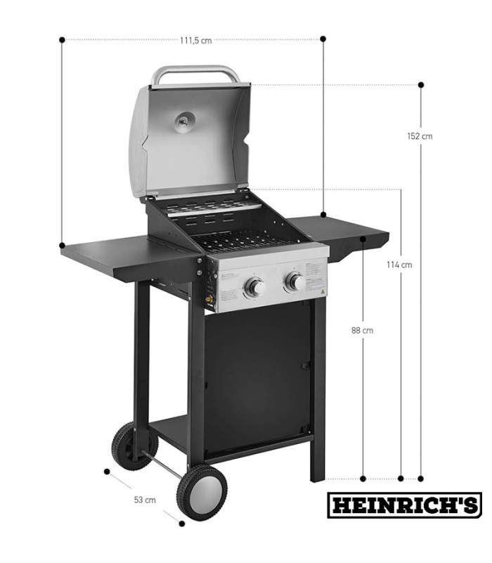 گریل و باربیکیو گازی هنریچ مدل HGG 8521