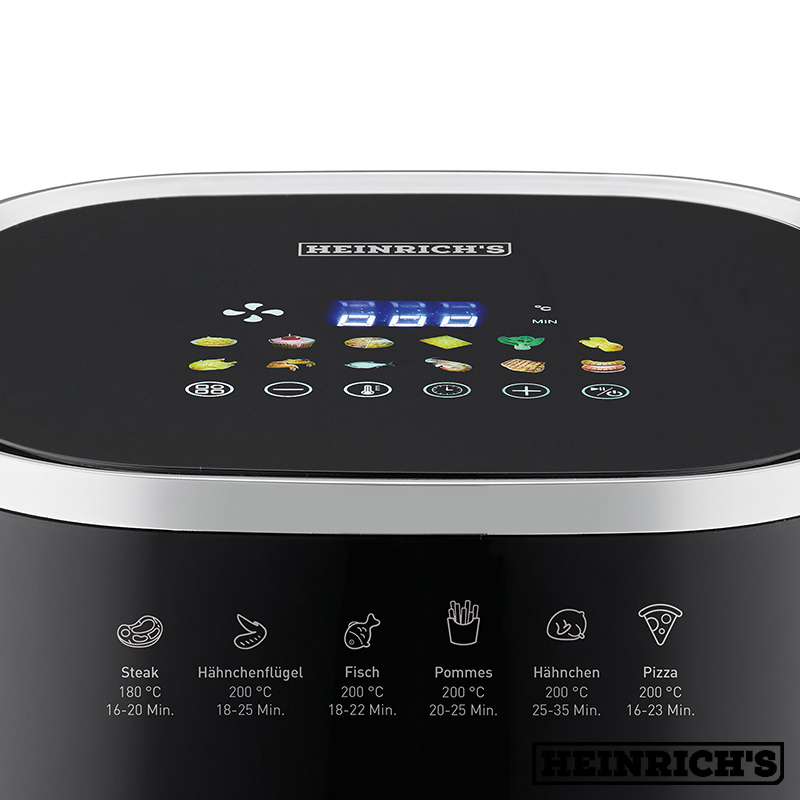 سرخ کن 5 لیتر هنریچ 8215 مجهز به صفحه نمایش لمسی