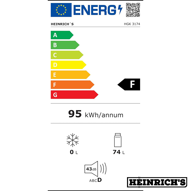یخچال هنریج  HGK3174  کم مصرف و اقتصادی