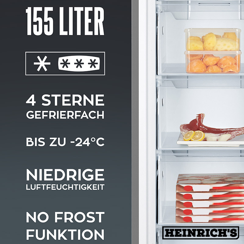 فریزر تکی هنریچ 3092 نقره ای، کم مصرف و ایده آل